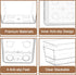 7Pack 6"*9" Desk Drawer Organizers, makeup acrylic drawer organizer trays for vanity, bathroom, office, nightstand