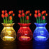 JYtrend 30 Pack) Bright LED Floral Tea Light Submersible Lights for Party Wedding (RGB(Changing Color)