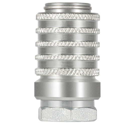 PD222 Test Port Quick Couplings: Push to Connect, 1/8" Body Size, 1/8"-27 NPTF Thread Size