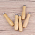 Yardwe 10PCS Wooden File Handle with Strong Metal Collars for File Cutting Tool Craft, 4 Inch