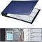 Pacific Mailer 7 Ring Check Binder, Dark Blue, 3-On-A-Page Holder, 500 Checks Capacity