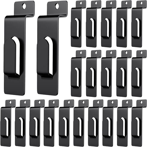 50 Pack Slatwall Utility Notch Hook, Commercial Metal Display Hook Hanger for Photo Frame and Arts Center