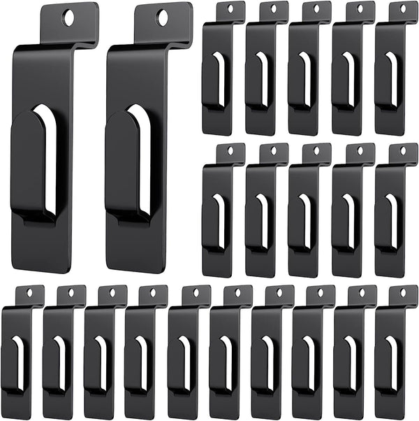 50 Pack Slatwall Utility Notch Hook, Commercial Metal Display Hook Hanger for Photo Frame and Arts Center
