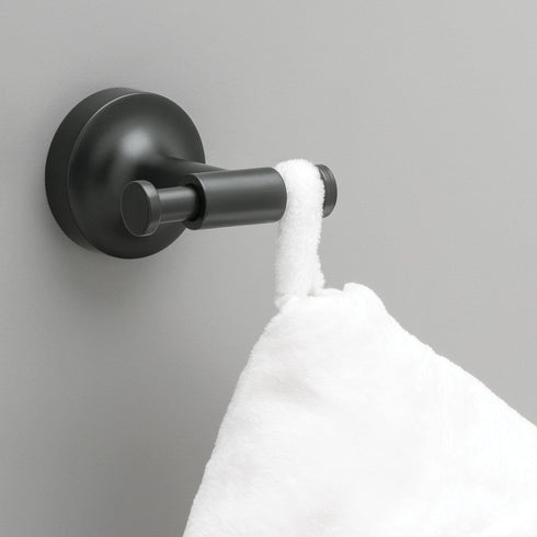 Franklin Brass VOI35-MB Voisin Double Towel Hook Bath Hardware Accessory in Matte Black by Franklin Brass