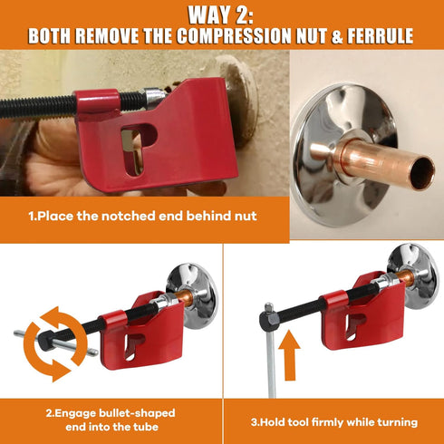 Compression Sleeve Puller Tool for 1/2 Copper Water Compression Sleeve & 1/2-Inch Copper Tubing, Plumbing Tools