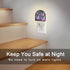sndheke in,0.5w Glowing Purple Butterflies Night Light Plug into Wall, Neon Butterfly Dusk to Dawn Night Light Plug