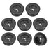 uxcell 8 Pcs 1 Inch (25mm) Desk Grommet, Flexible Rubber Wire Hole Cover for Office Computer Desk Organizer, Black