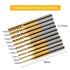 End Mill Sets,10Pcs Titanium Coat End Mill,1/8" Shank 0.8-3mm Micro End Mill Engraving Bits CNC Router Bits for Dremel Rotary Tools