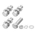 Hex Head Screws Bolts, Nuts, Flat & Lock Washers Kits (M12-1.75x45mm) 4 Set, Fully Threaded Stainless Steel Machine