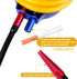 ANGSO-AUTO Manual Hand Smoke Pump Automotive Smoke Machine Leak Detector EVAP Vacuum Diagnostics Tester Battery & Fluid