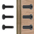50 Sets M6x35mm Black Binding Post Screws Socket Cover Bolt Fastener Connector for Wood Rivet Socket Cap