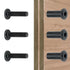 100 Sets M6x25mm Black Furniture Nut Bolt Binding Screw Socket Cover Bolt Fastener Connector Hexagon Socket Drive for