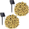 Toodour Solar Christmas Lights Outdoor, 2 Packs Total 144ft 400 LED Solar