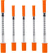 0.5ml Syringe with 31Ga 1/2 Inch Needles, Sterile Individual Packaging for Lab Supplies, Pack of 100