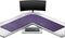 Mydours L-Shape Desk Pad, XXL Large Gaming Mouse Pad 54" L x 54" L x 16" W, Purple PU Leather for Home and Office