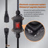weideer Extension Cord with Inline Switch On/Off IP67 Waterproof 20A 250V 16AWG 2FT 3Pin Outlets Plugs Power Cord Red Led Rocker Switch for Outdoor Christmas lights Holiday lights