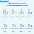 550PCS Nylon Flat Washer Assortment Kit for M2 M2.5 M3 M4 M5 M6 M8 M10 Screw/Bolt (White)