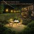 28.2FT, 12 Bulbs Dimmable 2700K, LED Outdoor Edison String Lights Waterproof with Remote Shatterproof with Timer and IC