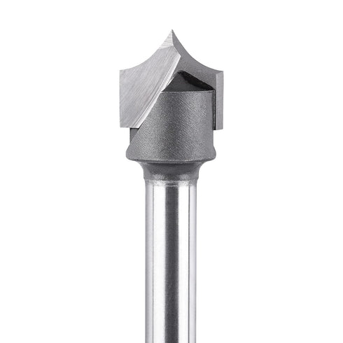 SpeTool 1/4" Shank Point Cutting Roundover Router Bit, 1/2" Cutting Diameter, 1/4" Radius for CNC Woodworking