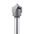 SpeTool 1/4" Shank Point Cutting Roundover Router Bit, 1/2" Cutting Diameter, 1/4" Radius for CNC Woodworking