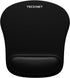 TECKNET Mouse Pad with Wrist Support, Ergonomic Gaming Mouse Pad, Non-Slip Base, Waterproof Surface, Black