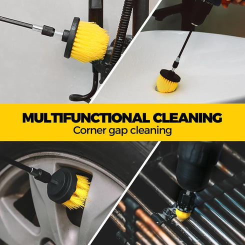6Pack Set Holikme Drill Brush Power Scrubber Cleaning Brush Extended Long Attachment All Purpose Drill Scrub Brushes
