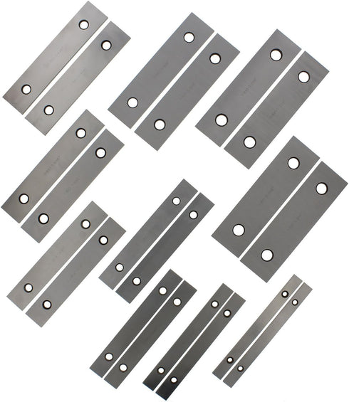 ABN Machinist Thin Parallel Bars 20-Piece Tool Set, 1/8in x 6in Straightedge Bar Blocks