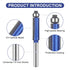 UTRUSTTO 1/4 Inch Set, 13/16", 1-1/16", 1-3/16", 1-7/32". Professional Straight Flush Trim Router Bits Shank, Top