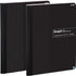 Enday Graph Paper Composition Notebook, Hard Cover, 100 Sheets, 4 Squares Per Inch, 2 Pack for School Journal and Office