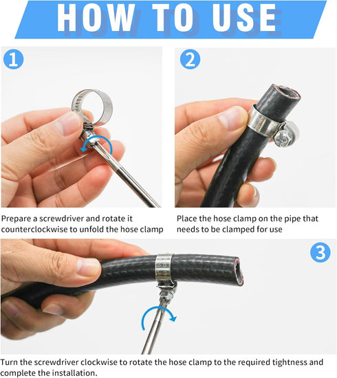 , Adjustable Mini Metal Pipe Hose Clamp