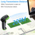 Symcode Wireless Bluetooth Barcode Scanner, Ergonomics Handheld Reader with Bluetooth & USB Wired Connection