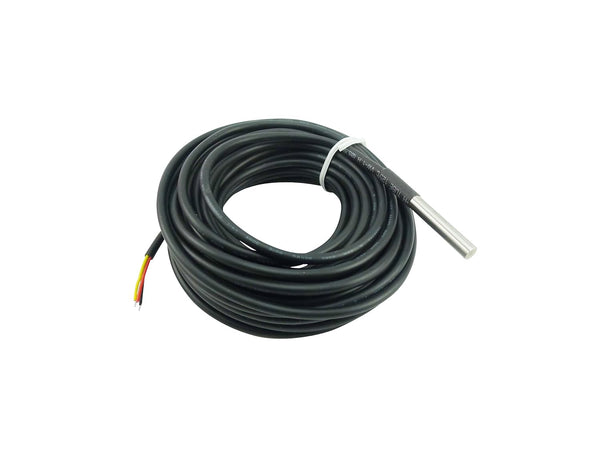 DS18B20 Waterproof Stainless Steel Temperature Sensor, Digital Probe Cable, Temperature Range -55? to +125?