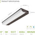12 Inch 5W 2700K-5000K 442LM, CRI90+, Counter Dimmable ASD LED Under Cabinet Lighting Hardwired, Selectable, Direct