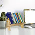 Generic (1, Couch-Style Desktop Bookshelf Organizer - Natural Wood Desk Top Bookshelf for Books, CDs, Magazines