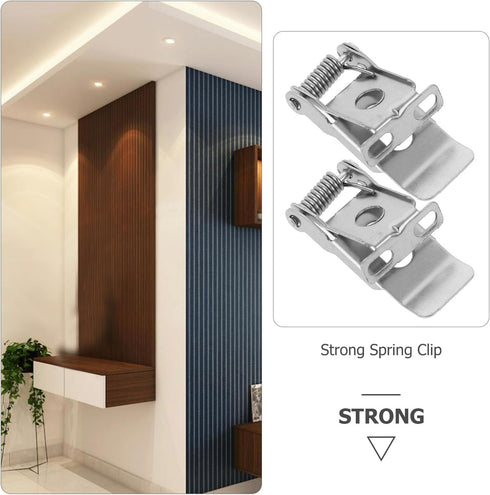 10PCS 2-Hole FAVOMOTO Downlight Panel Lamp Spring Clip, Light Emitting Diode Recessed Lighting Downlight Spring Clamps