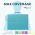 50 Pack 3-Ply 13" 18" Dental Bibs - Adult Disposable Bibs for Dentist, Eating, Tattooing - x Waterproof Medical Sheets