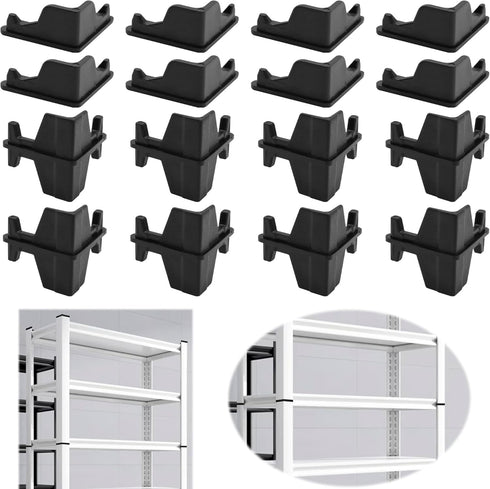 Terixe Post Inserts Connectors - PP Plastic, Injection Molded, Sturdy Support - Black,