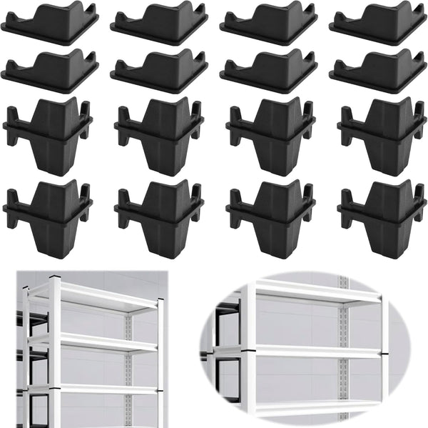 Terixe Post Inserts Connectors - PP Plastic, Injection Molded, Sturdy Support - Black,
