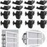 Terixe Post Inserts Connectors - PP Plastic, Injection Molded, Sturdy Support - Black,
