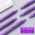 Pens Bulk, 50 Pack No Bleed Purple Medium Point Click Pens, Wholesale Retractable Ballpoint Smooth Ink 1.0MM