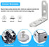 16Pcs 1.57x1.57 Inch 90 64 Blingstar L Bracket Stainless Steel Corner Brace Right Angle Bracket Joint Degree Corner