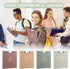 Janlaugh 4 Pack Aesthetic 3 Ring Binder 1 Inch with 8 Tab Dividers, Pocket, 2 Pcs Blank Stickers for School, Office, or