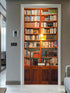 3D 33.5"x84.6"- Decor(2 Sheets/Set) artfanke Retro Bookcase Door Sticker Peel and Stick Self-Adhesive Bookshelf Door