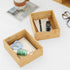 Wisuce Bamboo Desk Organizer, Mini Desktop Drawer Storage Box for Office Home Toiletries, No Assembly Required