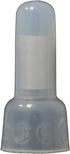 CC1614 Closed End Crimp Cap Gauge Wire Connector Terminal, 100/Bag, Clear
