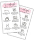 Lashicorn Sourdough Bread Care Instruction Cards | 50pk 2x3.5 Storage Bakery Starter Client