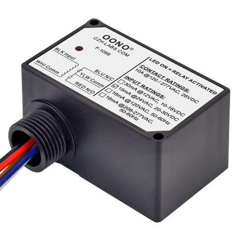 SPDT 10Amp Power Relay Module, Pre-Wired Plastic Enclosure (AC/DC 24V)