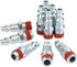 WYNNsky Air Tools Accessories Fittings, 1/4'' MNPT Zinc-Plated Plug with Sealant, I/M Type, 10 Pieces Air Quick Connect