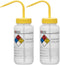 EISCO 6PK Wash Bottle for Isopropanol, 500ml, Labeled with Color Coded Chemical & Safety Information