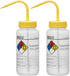EISCO 6PK Wash Bottle for Isopropanol, 500ml, Labeled with Color Coded Chemical & Safety Information